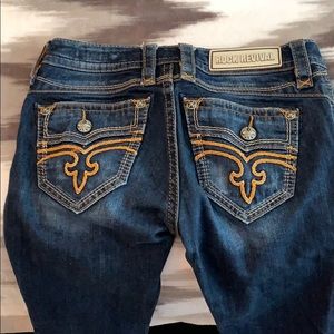 Rock Revival Size 27 Skinny non stretch jeans